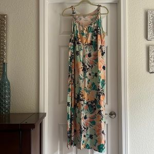 Empire Waist Floral print Maxi Dress